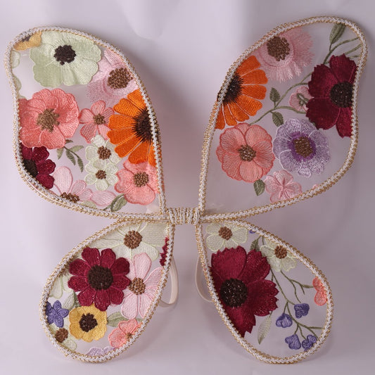 Dreamy floral fairy wings