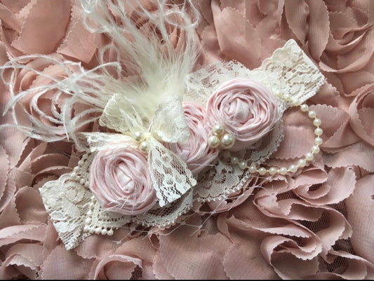 Vintage rose headband