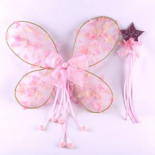 Sugar plum dreamy wings & magic wand set