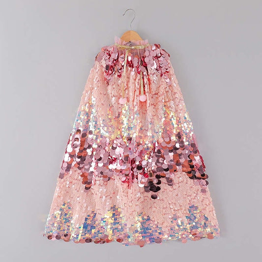 Sparkly mermaid cape - pink